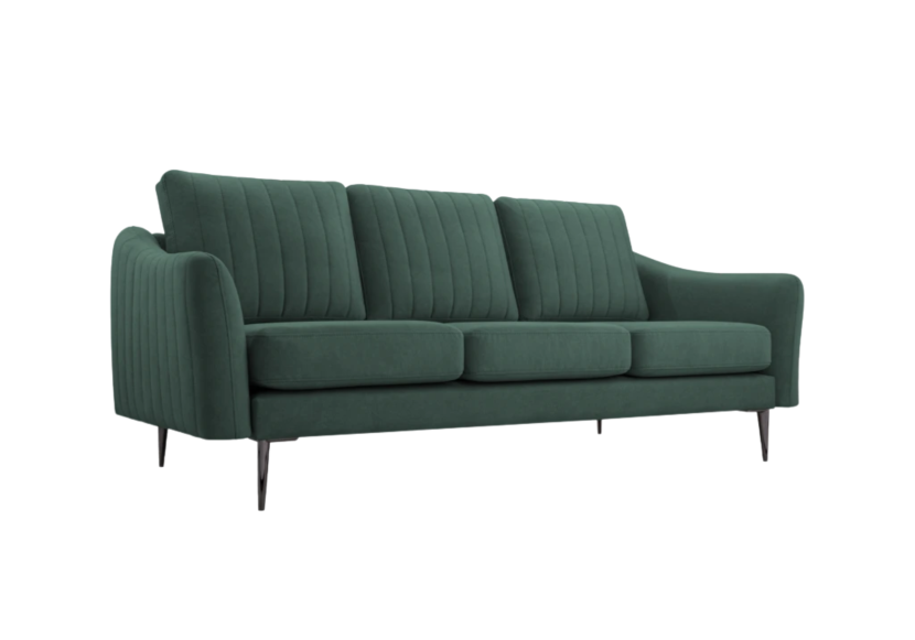 Sofa CORI trzyosobowa wolnostojąca Zielona 817802
