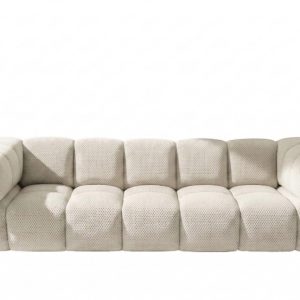Sofa czteroosobowa, strukturalna tkanina Sonic, Beżowy, Averro 1045545