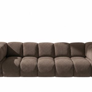 Sofa czteroosobowa, strukturalna tkanina Sonic, Brązowy, Averro 1045537