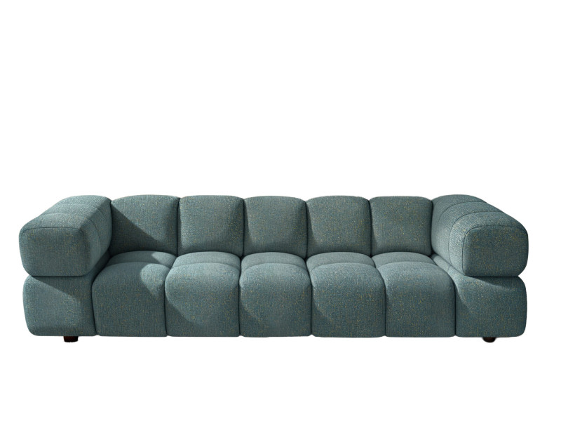 Sofa czteroosobowa, tkanina szenilowa Puente, Lazurowy, Averro 942211