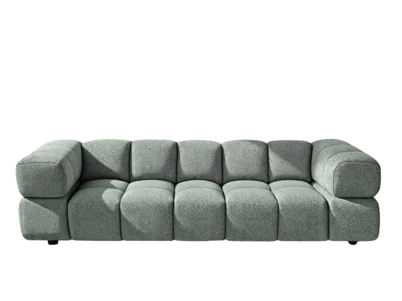 Sofa czteroosobowa, tkanina szenilowa Puente, Miętowy, Averro 942247