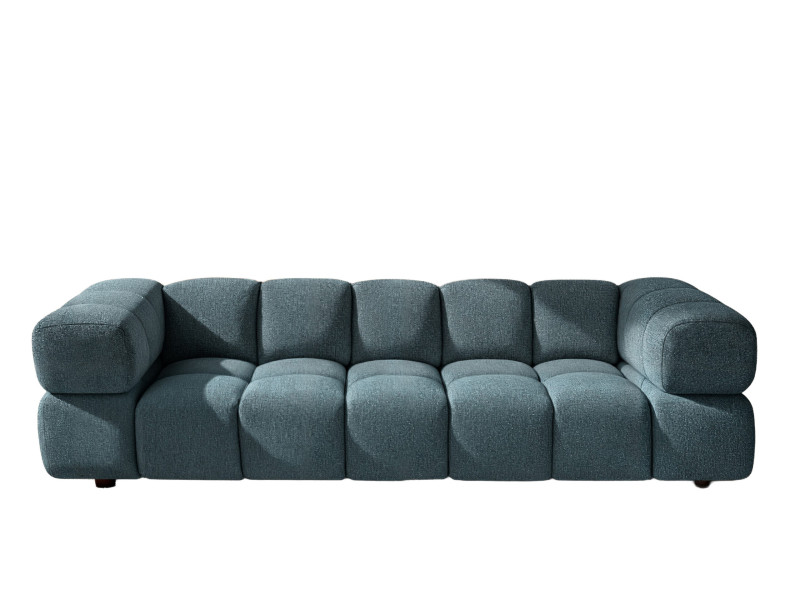 Sofa czteroosobowa, tkanina szenilowa Puente, Petrol, Averro 942232