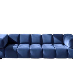 Sofa czteroosobowa, tkanina welurowa Bluvel, Atramentowy, Averro 942241 Sofa czteroosobowa, tkanina welurowa Bluvel, Atramentowy, Averro 942241
