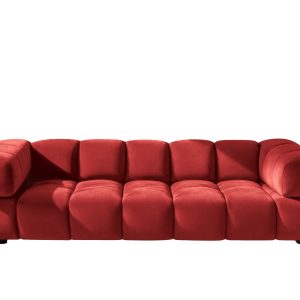 Sofa czteroosobowa, tkanina welurowa Bluvel, Bordowy, Averro 942229 Sofa czteroosobowa, tkanina welurowa Bluvel, Bordowy, Averro 942229