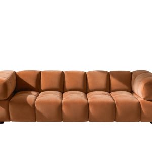 Sofa czteroosobowa, tkanina welurowa Bluvel, Cynamonowy, Averro 942246 Sofa czteroosobowa, tkanina welurowa Bluvel, Cynamonowy, Averro 942246