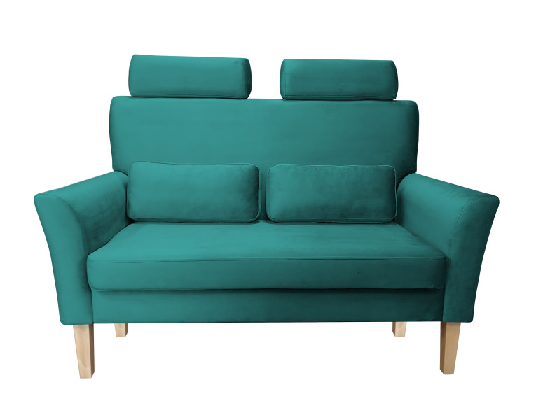 Sofa DENVER tkanina Welur noga drewniana 401386