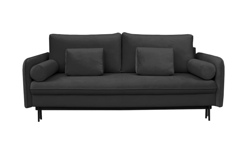 Sofa diana z funkcją spania 195×135 cm antracytowa louis 676 716976