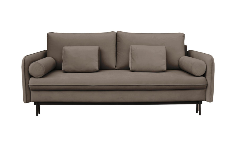 Sofa diana z funkcją spania 195×135 cm beż ciemny louis 664 716979