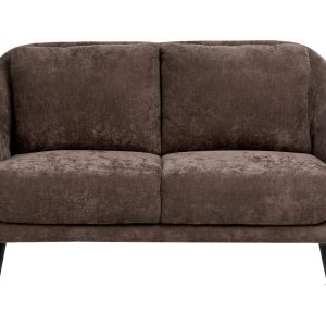 Sofa dla 2 osób EIBY Szenil Ciemnobrązowy 752953