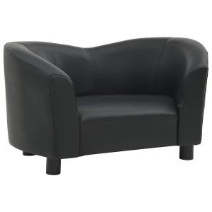 Sofa dla psa Czarny Sztuczna skóra vidaXL 707317 Sofa dla psa Czarny Sztuczna skóra vidaXL 707317