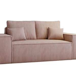 Sofa do salonu rozkładana 188 cm MALO RÓŻ 987630