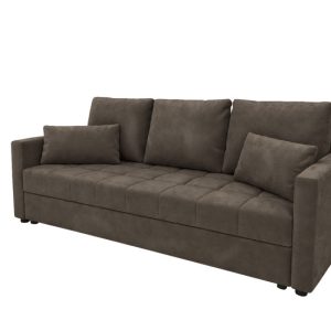 Sofa DOMINO rozkładana z funkcją spania Brązowy 1021441