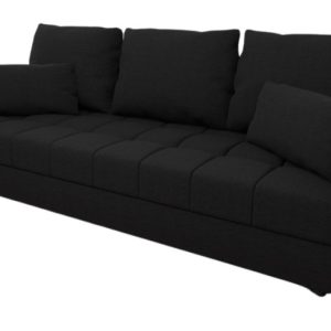 Sofa DOMINO rozkładana z funkcją spania Czarny Czarna 838414