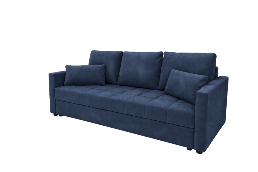Sofa DOMINO rozkładana z funkcją spania Granatowy welur 1021443