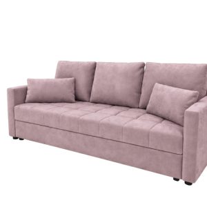 Sofa DOMINO rozkładana z funkcją spania Różowy 1021445 Sofa DOMINO rozkładana z funkcją spania Różowy 1021445