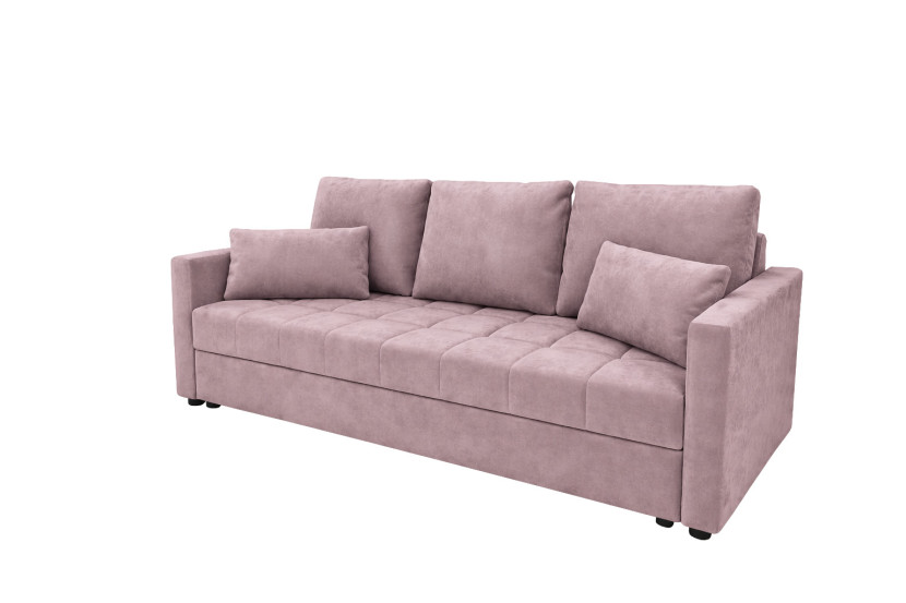 Sofa DOMINO rozkładana z funkcją spania Różowy 1021445