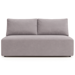 Sofa DUO z funkcją spania i pojemnikiem, tkanina Salvador, Szary 781827 Sofa DUO z funkcją spania i pojemnikiem, tkanina Salvador, Szary 781827