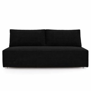 Sofa DUO z funkcją spania i przechowywania, tkanina Poso, Czarny 1014369 Sofa DUO z funkcją spania i przechowywania, tkanina Poso, Czarny 1014369