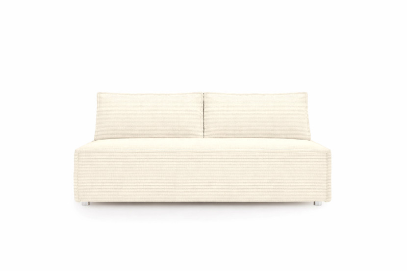 Sofa DUO z funkcją spania i przechowywania, tkanina Poso, Ecru 655240