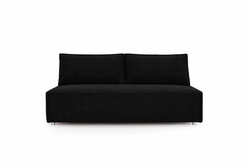 Sofa DUO z funkcją spania i przechowywania, tkanina Poso, Grafitowy 655235