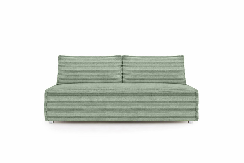 Sofa DUO z funkcją spania i przechowywania, tkanina Poso, Jasnozielony 1014371