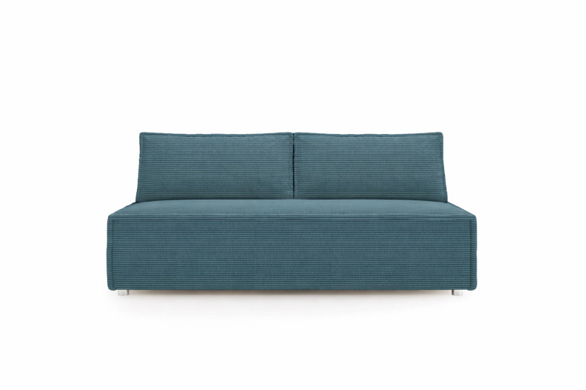 Sofa DUO z funkcją spania i przechowywania, tkanina Poso, Lazurowy 655241
