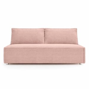 Sofa DUO z funkcją spania i przechowywania, tkanina Poso, Różowy 1014370 Sofa DUO z funkcją spania i przechowywania, tkanina Poso, Różowy 1014370