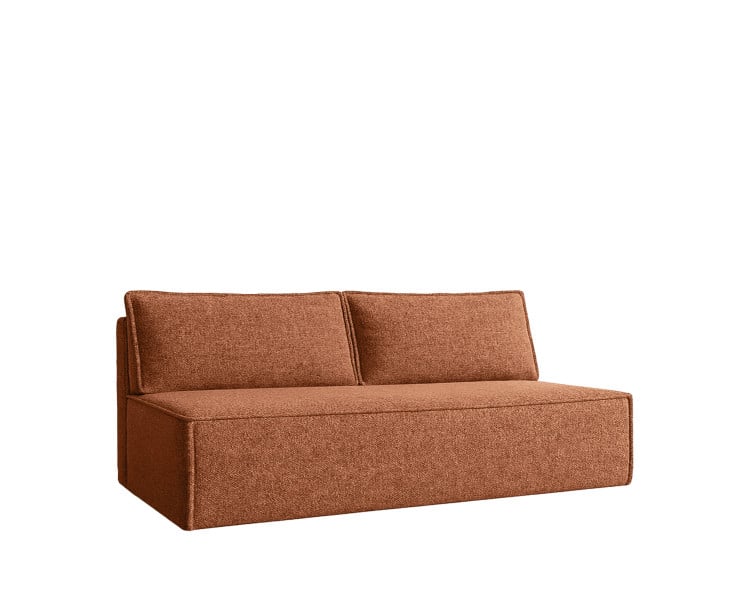 Sofa DUO z funkcją spania i przechowywania tkanina Verita Miedziany 652502