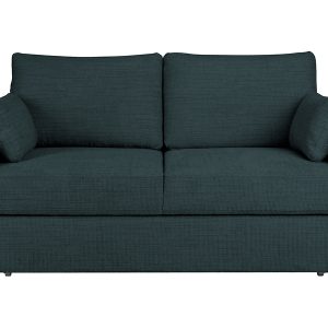 Sofa dwuosobowa Amalia z funkcją spania pojemnikiem plecionka niebieska 509333 Sofa dwuosobowa Amalia z funkcją spania pojemnikiem plecionka niebieska 509333