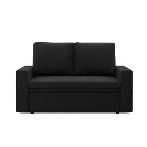 Sofa dwuosobowa, BLOM, Mikrofaza, 148x87x90 cm, czarny | TYLETEGOTU 773279 Sofa dwuosobowa, BLOM, Mikrofaza, 148x87x90 cm, czarny | TYLETEGOTU 773279