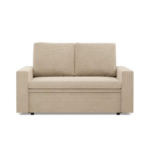 Sofa dwuosobowa, BLOM, sztruks, 148x87x90 cm, beżowy | TYLETEGOTU 773372 Sofa dwuosobowa, BLOM, sztruks, 148x87x90 cm, beżowy | TYLETEGOTU 773372