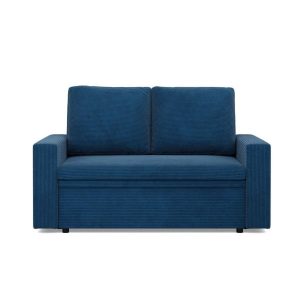 Sofa dwuosobowa, BLOM, sztruks, 148x87x90 cm, granatowy | TYLETEGOTU 773347 Sofa dwuosobowa, BLOM, sztruks, 148x87x90 cm, granatowy | TYLETEGOTU 773347