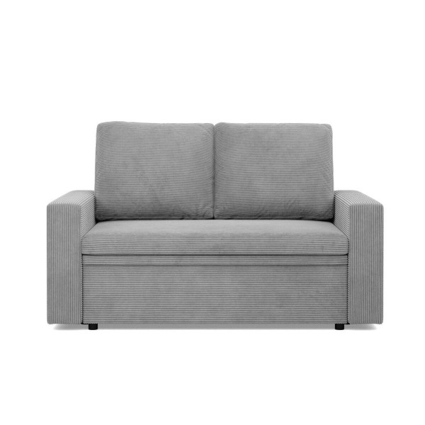 Sofa dwuosobowa, BLOM, sztruks, 148x87x90 cm, jasny szary | TYLETEGOTU 773264