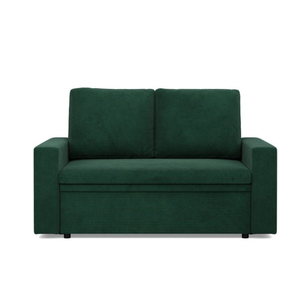 Sofa dwuosobowa, BLOM, sztruks, 148x87x90 cm, zieleń | TYLETEGOTU 773260