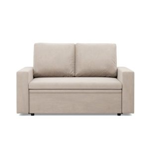 Sofa dwuosobowa, BLOM, velvet, 148x87x90 cm, beżowy | TYLETEGOTU 773318 Sofa dwuosobowa, BLOM, velvet, 148x87x90 cm, beżowy | TYLETEGOTU 773318