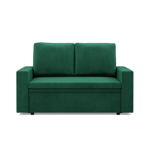 Sofa dwuosobowa, BLOM, velvet, 148x87x90 cm, butelkowa zieleń | TYLETEGOTU 773291