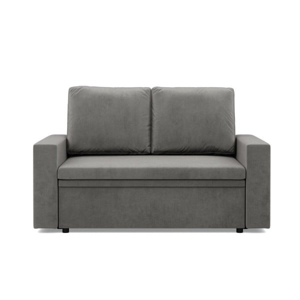 Sofa dwuosobowa, BLOM, velvet, 148x87x90 cm, jasny szary | TYLETEGOTU 773366