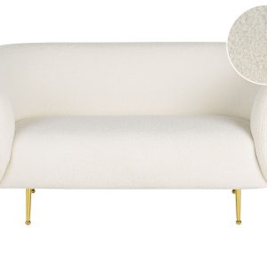 Sofa dwuosobowa boucle baranek biała 191114 Sofa dwuosobowa boucle baranek biała 191114