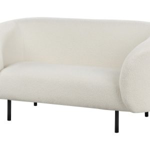 Sofa dwuosobowa boucle baranek biało-czarna 451638 Sofa dwuosobowa boucle baranek biało-czarna 451638