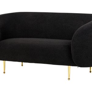 Sofa dwuosobowa boucle baranek czarna 211363 Sofa dwuosobowa boucle baranek czarna 211363