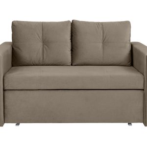 Sofa dwuosobowa Bunio III rozkładana z pojemnikiem brązowa 236033 Sofa dwuosobowa Bunio III rozkładana z pojemnikiem brązowa 236033
