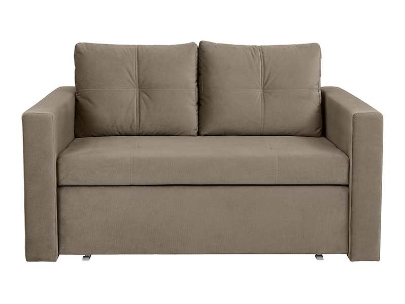 Sofa dwuosobowa Bunio III rozkładana z pojemnikiem brązowa 236033