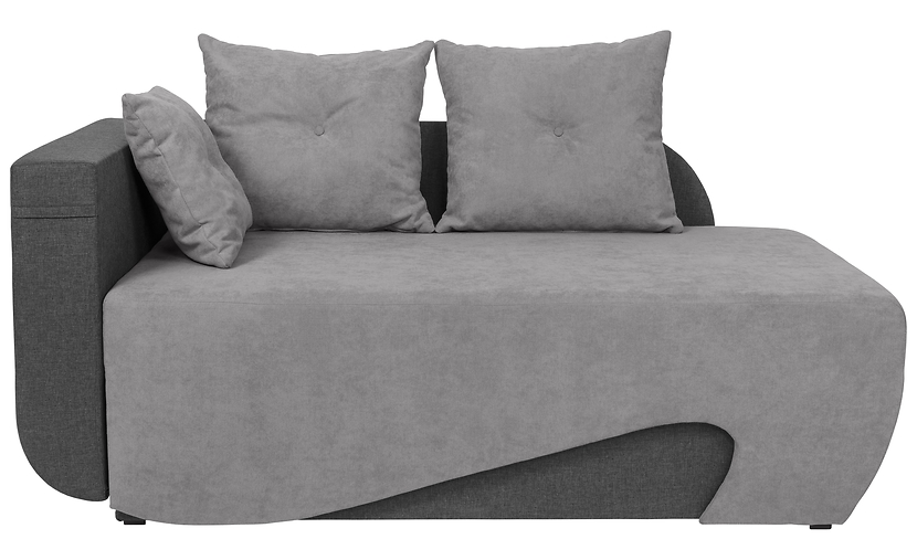 Sofa dwuosobowa Cerro rozkładana z pojemnikiem szara 75280