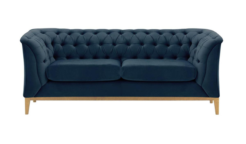 Sofa dwuosobowa Chesterfield Modern Wood-Velluto 11 195134