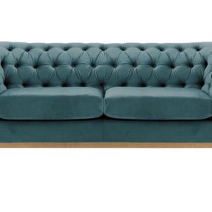 Sofa dwuosobowa Chesterfield Modern Wood-Velluto 12 195152 Sofa dwuosobowa Chesterfield Modern Wood-Velluto 12 195152