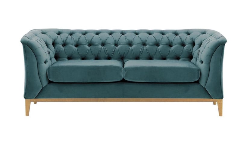 Sofa dwuosobowa Chesterfield Modern Wood-Velluto 12 195152