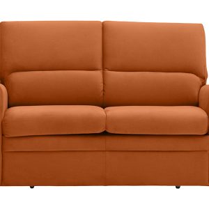 Sofa dwuosobowa Fulla rozkładana z pojemnikiem pomarańczowa 52100