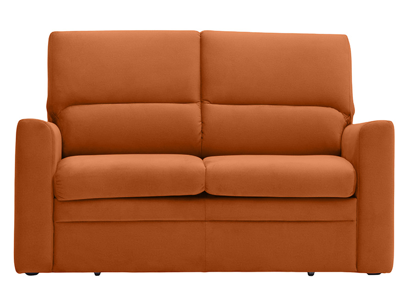 Sofa dwuosobowa Fulla rozkładana z pojemnikiem pomarańczowa 52100