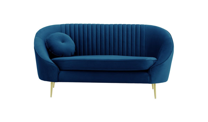Sofa dwuosobowa Kooper z przeszyciami-Velluto 11 198511