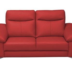 Sofa dwuosobowa Luna 2 nierozkładana skóra naturalna czerwona 43169 Sofa dwuosobowa Luna 2 nierozkładana skóra naturalna czerwona 43169